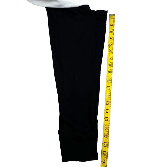 Inner Spirit Skirted Capri Legging Black & Purple Back Zip Pocket Womens S EUC! - Picture 9 of 9